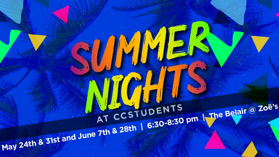 CCStudents Summer Nights Event Slide